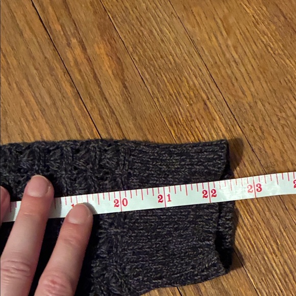 DKNY Dark Grey Knit V-Neck Sweater - Picture 9 of 9